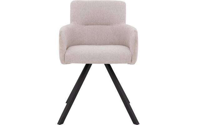 Goossens eetkamerstoel jesse beige stof - 8234500-{merk}-proefmodel-proefmodel-04